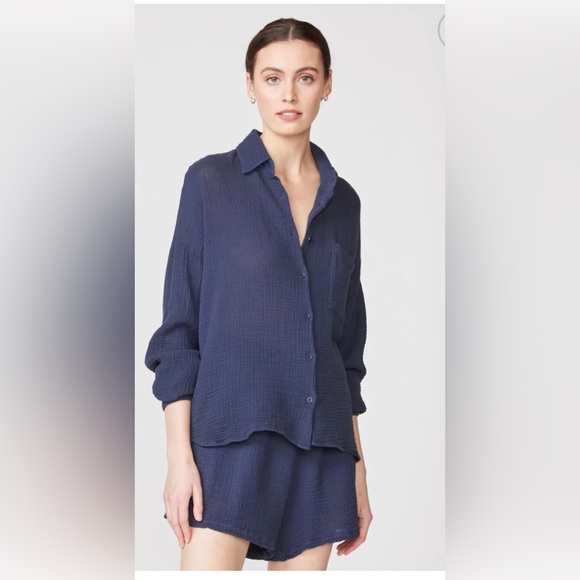 NWT Stateside Gauze Set - top shorts  S shopbop Carbon38 curr seas vitamin a - Picture 1 of 9